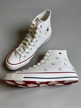 Converse Chuck Taylor All Star Valentine's Day Hi Top Sneakers Size 9.5 Coquette